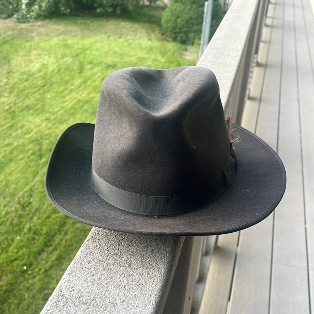 STETSON MALLORY VINTAGE BROWNFELT HAT